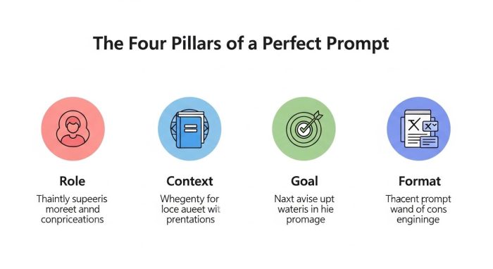 Copilotプロンプトを構成する4つの重要要素の図解