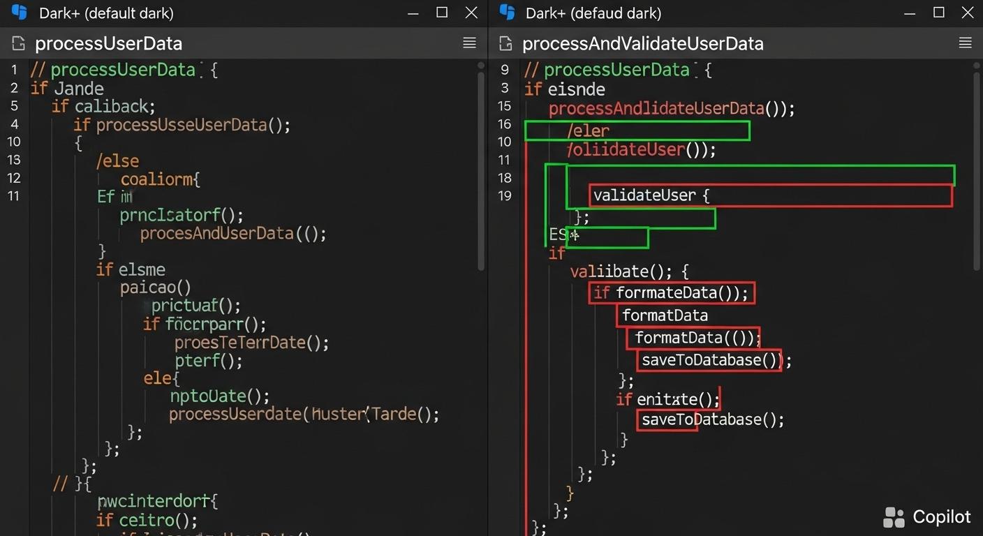 AIによるコードのリファクタリング前後比較