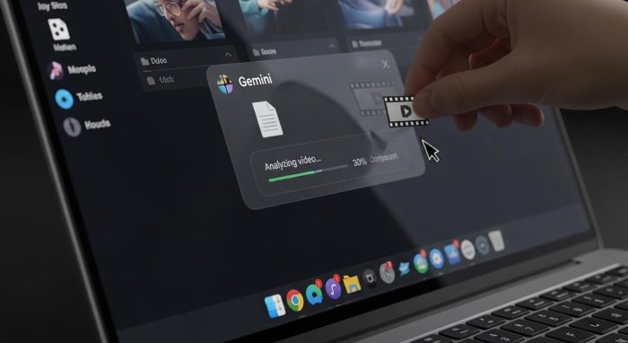 Gemini 3.0で画像や動画をアップロードして解析している操作画面