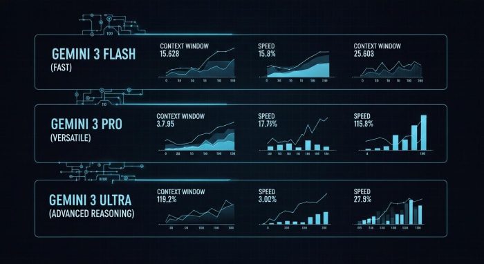 Googleの最新AI、Gemini 3.0のマルチモーダル機能と推論能力を象徴するイメージ画像