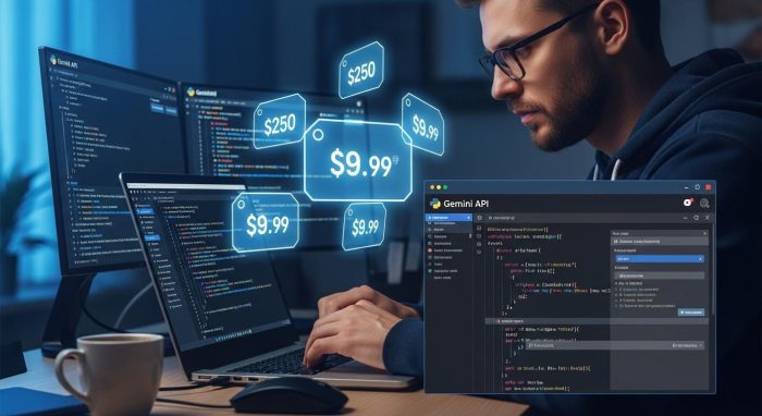 Gemini 3.0 APIを活用する開発者のイメージ