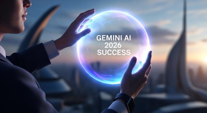 AI活用による成功を象徴するイメージ画像