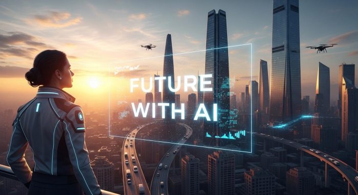 AIと共に歩む未来のイメージ