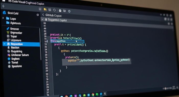 VS Codeでのコード生成デモ画面