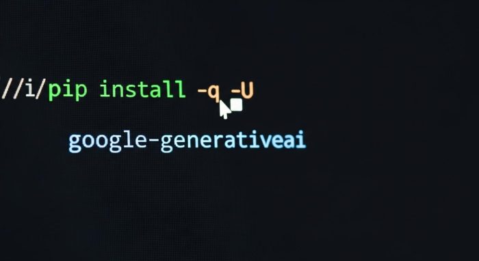 Google AI Studioの画面でAPIキーを新規作成する手順のキャプチャ