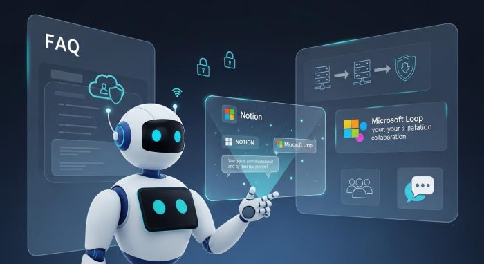NotionとMicrosoft Loopの導入に関するよくある質問のイメージ