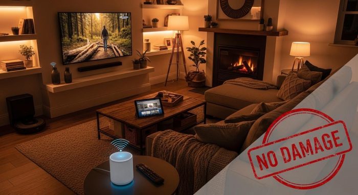 傷一つない快適な賃貸スマートホームの全景