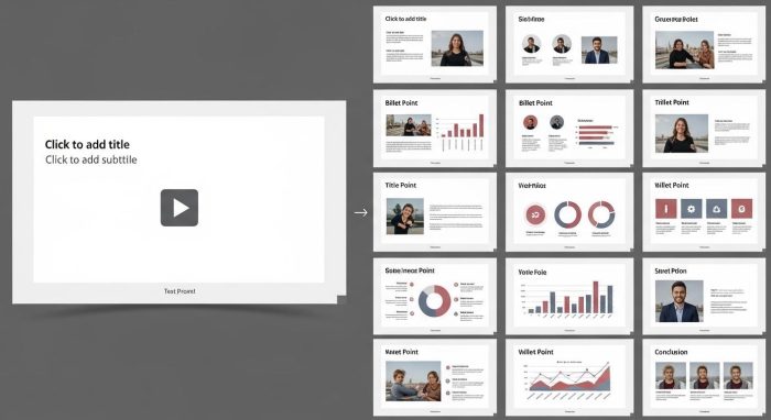 PowerPointでAIがスライドを自動制作するプロセス