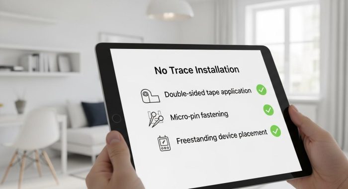 跡を残さないための設置・撤去チェックリスト