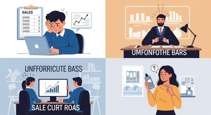 営業職の悩み別対処法のイメージ図