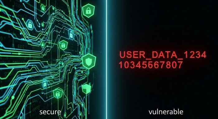 セキュアなAPI認証と暗号化されたデータ通信のイメージ