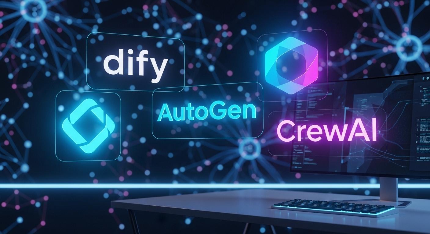 2026年最新のオープンソースAIエージェント比較イメージ