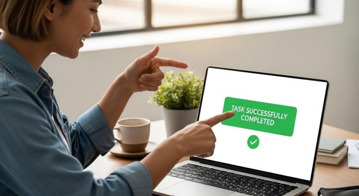 AIエージェントによる自動化に成功したユーザーの笑顔