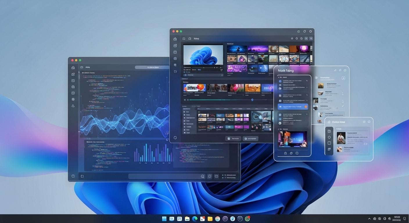 2026年最新のWindows 11おすすめアプリが並ぶデスクトップ画面