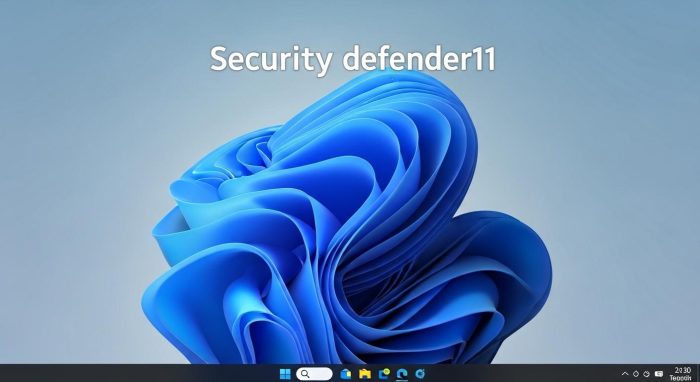 Windows Defenderのセキュリティ設定画面 / 説明文 PCの安全を守るための基本設定。最新の脅威にも対応済み。