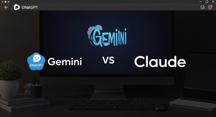ChatGPT、Gemini、Claudeのロゴを並べた比較イメージ