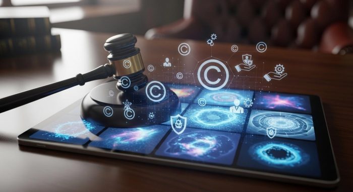 AI画像生成と著作権に関するイメージ