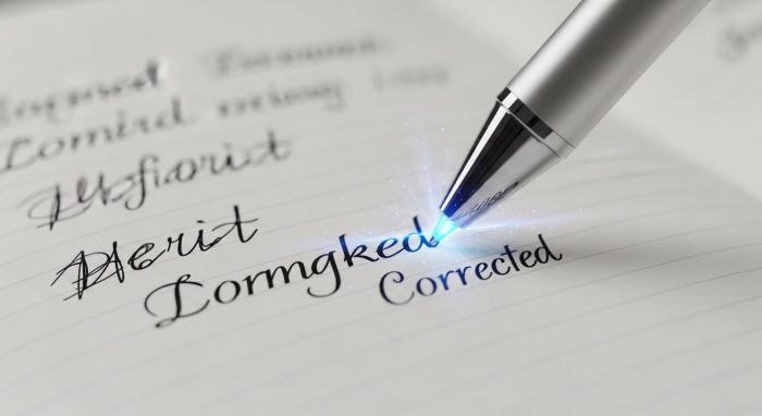 AIによる文章校正のイメージ