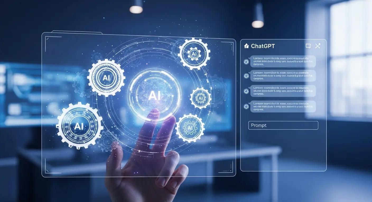 ChatGPTのカスタマイズ画面とAI設定を調整するイメージ図