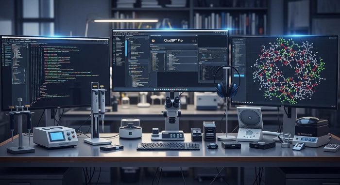 ChatGPT Proの圧倒的な処理能力を象徴する研究室