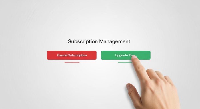 ChatGPTのサブスクリプション管理画面