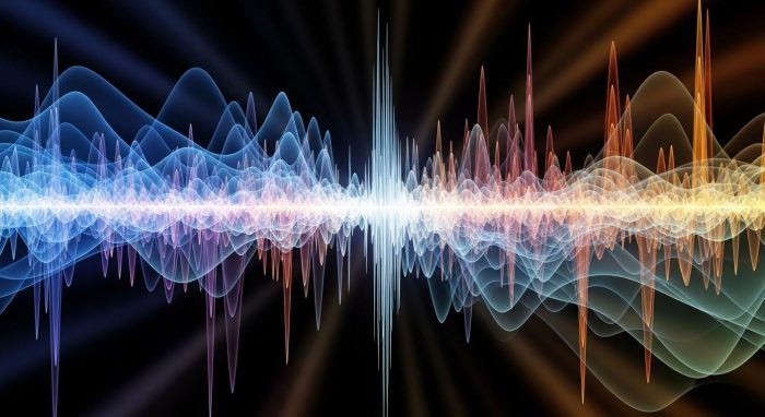 豊かな声質を表現するカラフルな音声波形