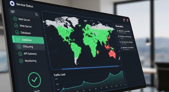 OpenAIのサーバー稼働状況を確認するステータス画面のイメージ