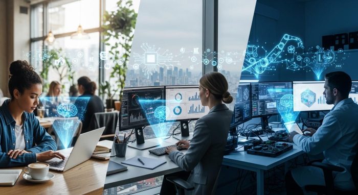 学生、ビジネス、エンジニア向けにそれぞれ最適化されたPC選びの比較図