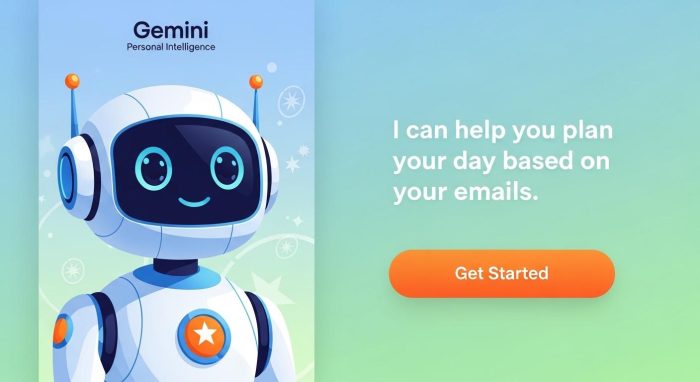 Gemini Personal Intelligenceの初回起動時チュートリアル画面