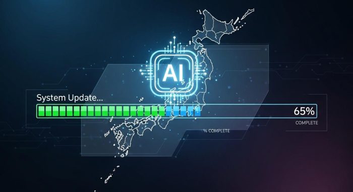 日本のAI対応状況のイメージ