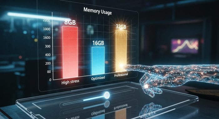 8GBから64GBまで、用途別のChatGPTメモリ容量推奨目安グラフ