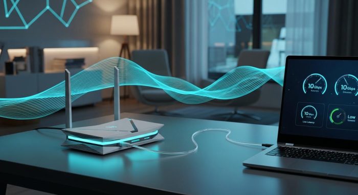 高速なネットワーク接続と快適なAI利用環境のイメージ