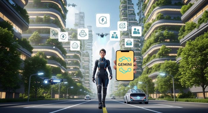 AIアシスタントと共に新しい生活を歩む人のイメージ