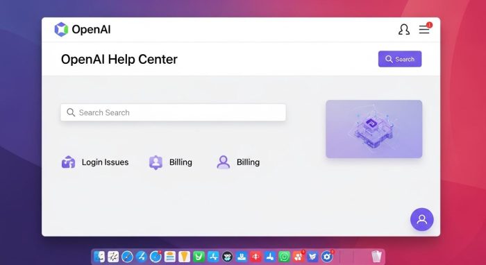 OpenAIの公式ヘルプセンターのトップ画面