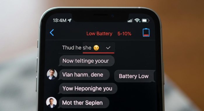 バッテリー警告が出るスマホと複雑なチャット履歴