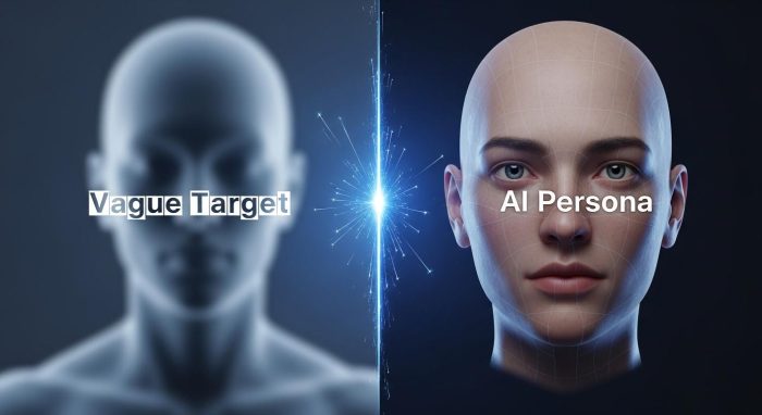 曖昧なターゲット設定からAIによって明確化されたペルソナへの変化