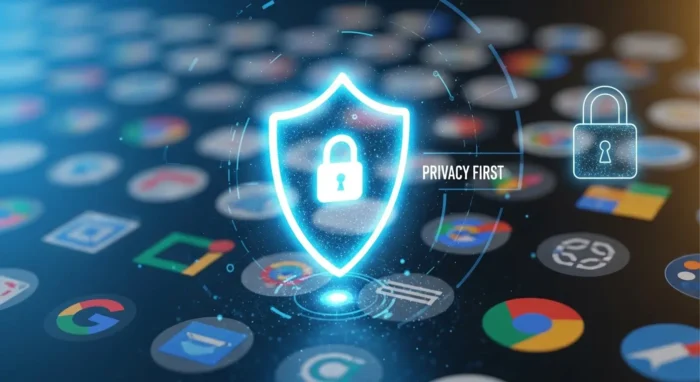 Geminiのデータプライバシーとセキュリティ保護のイメージ