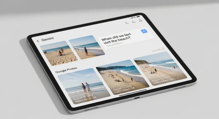 Googleフォト内の写真を自然言語で検索するGeminiの機能
