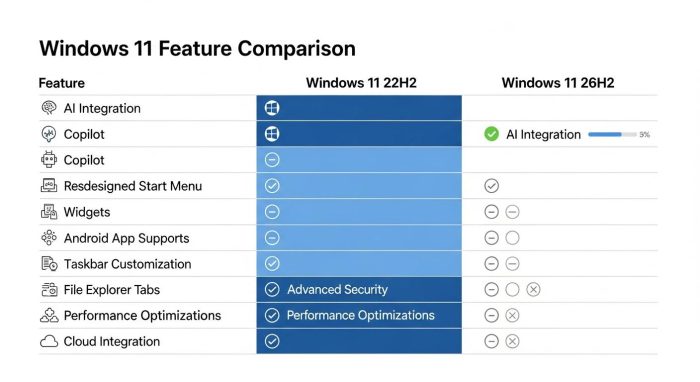 Windows 11 26H2のAI ExplorerとNPU連携の仕組み図