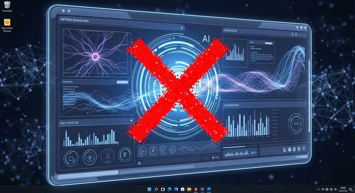 Windows 11のAI Explorer機能を削除・無効化するイメージ