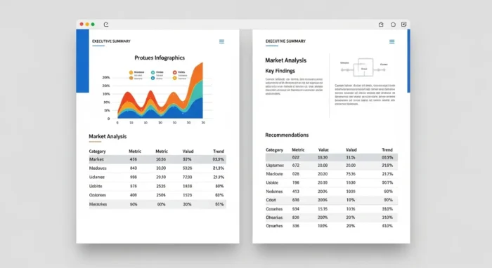 Googleドキュメントから出力されたインフォグラフィック付きの最終レポート