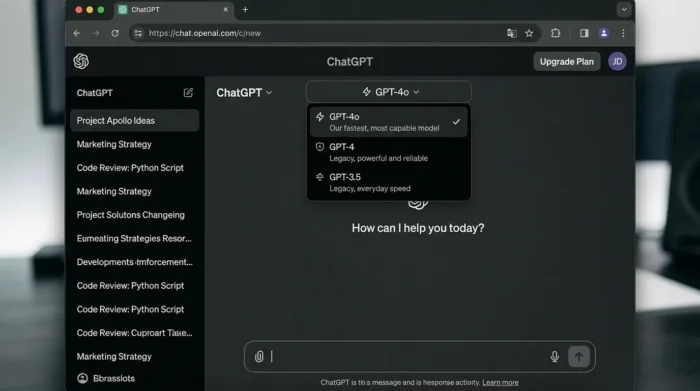 ChatGPTモデル選択画面のUIイメージ