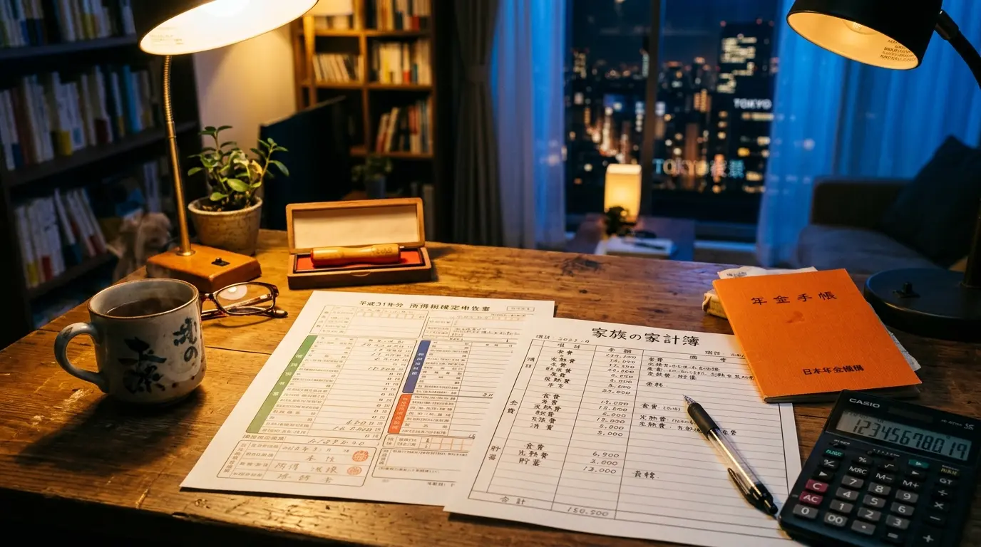 2026年版の住民税非課税世帯の条件と年収目安のイメージ