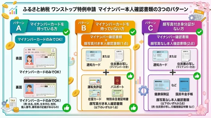 マイナンバー本人確認書類の組み合わせパターン3選