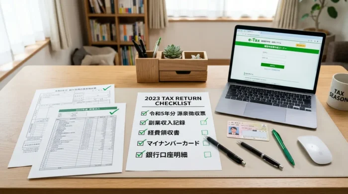 副業の確定申告に必要な書類とマイナンバーカード一覧